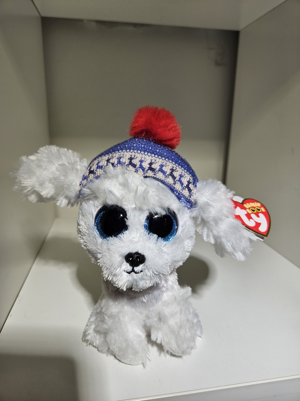 Ty Beanie Boos SLEIGHBELL Christmas Holiday Dog Stuffed Animal